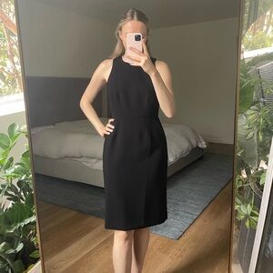 Ann Taylor Black Sheath Dress Business Casual Size 4